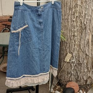 J Jill Denim Skirt